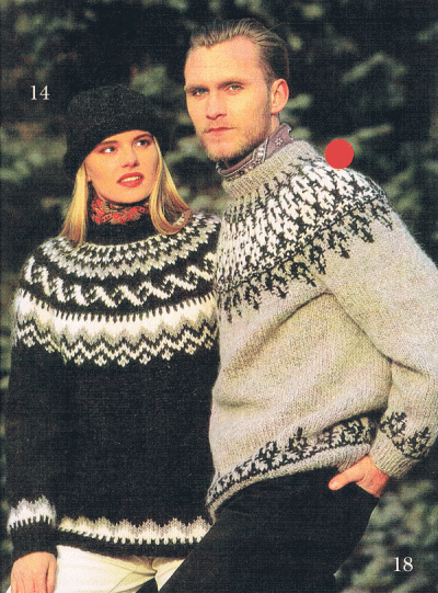 vejviser tyktflydende typisk Islandsk sweater 12-18
